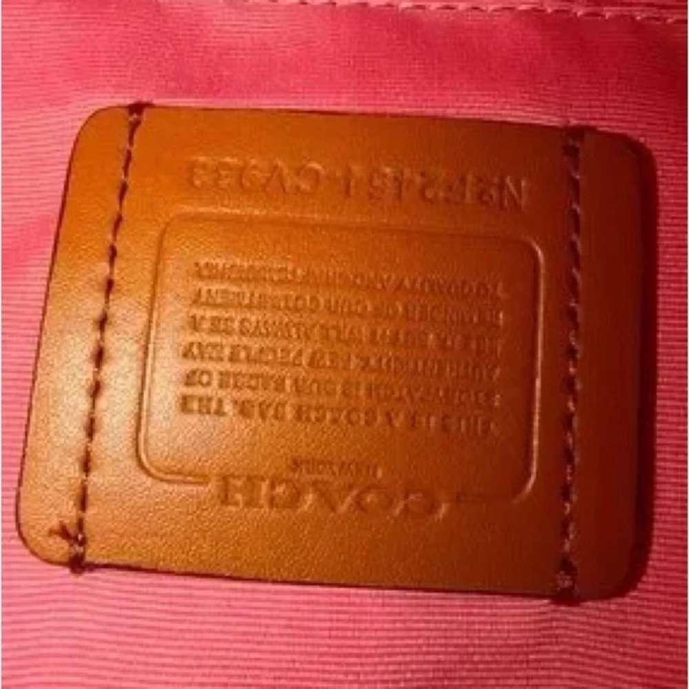 COACH Pink Signature Canvas Bag. - Picture 8 of 8